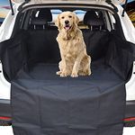 WeFine Car Boot Liner for Dogs Universal Waterproof Car Boot Cover with Bumper Flap Fits Cars, 4x4, Estate, Trucks, Hatchback, SUV