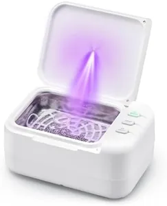 CREWORKS Ultrasonic Cleaner Machine, Ultrasound Cleaning Pod for Jewelry Gold Silver, 46Khz Sonic Jewelry Cleaner Machine for Ring Earring Watch Coins Toys, Mini Cleaner Machine, 200ml