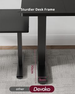 Devoko Electric Standing Desk – Adjustable Height, Black