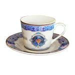 Elgate Queen Elizabeth II Platinum Jubilee 2022 Cup and Sucer Set Commemorative Memorabilia Souvenirs Teacup and Saucer (by LILAJ) (Queen Portrait), Multi