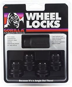 Gorilla Automotive 73631TBC Locking Lug Nuts & 1 Key for Toyota/Lexus Aluminum Wheels - Set of 4