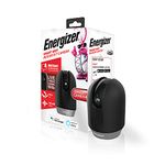 Energizer Connect Smart 1080p HD Pan & Tilt Indoor Home Security Camera with Motion Alerts, 2 Way Audio, Remote Access and Voice Control | Compatible with Alexa and Google Assistant - Black