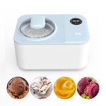 Sensio Home Icy Treats Ice Cream & Dessert Maker, Delicious Fast Ice Cream NO Pre Freezing Required, Gelato, Sorbet, Yoghurt In 40 Minutes with Recipes Included, Blue