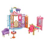 Barbie Dreamtopia Fairytale Portable Castle, colourful playset, house and accessories FTV98