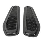 Side Vents For Cars,Truck Hood Scoop,Air Intake Cover,2pcs Carbon Fiber Style Car Air Intake Decorative Scoop Bonnet Vent Hood Cover Universal Air Vent Cover