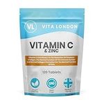 Vitamin C & Zinc 1200mcg | 360 High Strength Vegan Tablets (Not Capsule or Powder) | Made in UK | for Normal Immune System | Supplement for Men & Woman