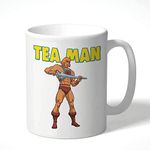 Funny Mug RetroTea Man (He Man) Parody - 80s Tea Mug Cup for HIm for Her TV Show Birthday Colleague Friend Tea Coffee Novelty Gift Christmas, Secret Santa CMUG32