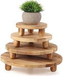 Sintuff 4 Pack Mini Wooden Plant St