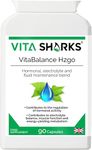 VitaBalance H2go Advanced Water Maintenance Capsules. Fluid, Electrolyte & Hormonal Balance Blend with Magnesium & Vitamin B6. Natural, No Caffeine, Vegan, Kosher