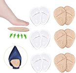 Ball of Foot Cushions, Metatarsal Pads, High Heel Inserts, Forefoot Cushions, Soft Gel Insole Pads, Idea for Mortons Neuroma & Metatarsal Foot Pain Relief – Women＆Men (12PCS/6Pairs)