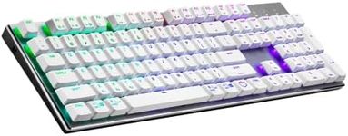 Cooler Master MasterKeys SK653 Full Mechanical Wireless RGB Gaming Keyboard White Edition, Blue Switch