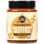 Urban Platter Unblanched Hazelnut Butter Unsweetened, 250 grams