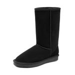 DREAM PAIRS Women's Shorty-HIGH Black Knee High Winter Snow Boots Size 9 M US