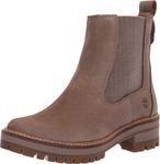 Timberland Womens Courmayeur Valley Chelsea Boot, Taupe, 6 US