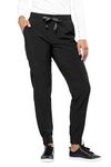 Tasha + Me Women's Scrub Pants- Modern Slim Fitted Joggers (Black)