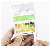 Simplex Health Universal pH Test Strips 0-14 Wide Range & Four Pad for Acid Alkaline pH Testing (100 Strips) Better Than Litmus Paper + pH Guide