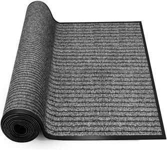 Laapee 4'x6' Extra Large Non-Slip Door Mat Rug - Heavy Duty Polyester Entryway Mat for Indoor Outdoor Covered Entrance - Stain Resistant Commercial Doormat for Home, Office Building, Mall