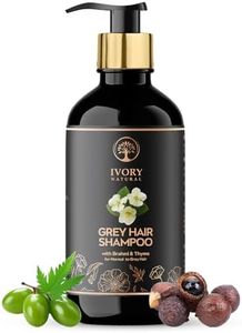 Ivory Natural Grey Hair Shampoo (200 ml) - For Premature Greying Hair and Restore Natural Black Color | Grey Hair Care Shampoo for (Both Men & Women)