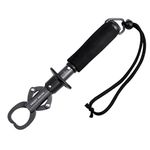 Crazy Shark Portable Stainless Steel Fish Lip Grabber Gripper Grip Tool Fish Holder Tackle EVA Handle 40lbs (Gun Metal)