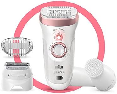 Braun Silk-épil 9 9-855 Women's Epilator for Long-Lasting Hair Removal White/Silver