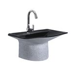 Kemjo Wall Mounted Wash Basin for Bathroom | Wall Hung Wash Basin/Sink (19.88 x 13.77 x 10.23 Inch, WT-Coral-001)