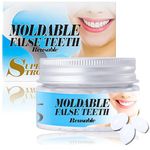 Temporary Tooth Filling, Denture Restoration Kit, Moldable False Teeth for Fixing, Tooth Restoration Denture Beads, Filling Missing Broken Dental Replacement