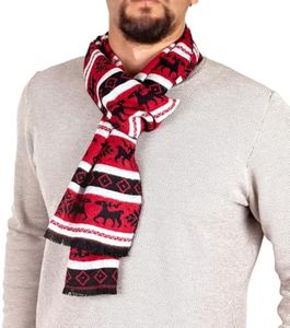 Scarf for Men Reversible Elegant Classic Cashmere Feel Scarves for Fall Winter (TA10-4)
