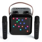 Karaoke Machine & Portable Speaker with Wireless Microphones & Lights. Mr Entertainer Nano