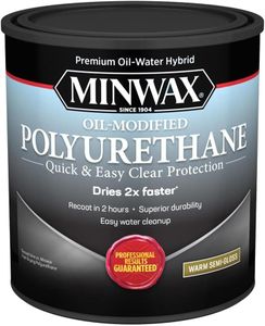 Minwax 630200444 Minwax Water Based Oil-Modified Polyurethane, Quart, Semi-Gloss