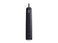 Belkin BV107030-04-BLK AV Power Strip Surge Protector and Coaxial Protection, 4-Foot Power Cord, Black