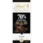 Lindt EXCELLENCE Intense Dark 70% Cocoa Chocolate Bar - 100 g