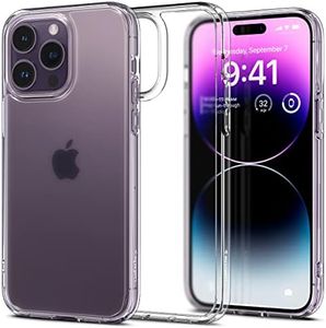 SPIGEN Ultra Hybrid for iPhone 14 Pro Case 6.1-inch, Air Cushion TPU Bumper Protective Technology, Hard PC Clear Back, Raised Edges Slim Cover - Frost Clear