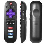 Universal Replaced Remote Control Compatible with All TCL Roku TV with Amazon Rdio Vudu