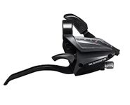 SHIMANO ST-EF500-4 Bicycle Shift/Brake Lever Set - 3 x 7 Speed, EZ-Fire Plus, 4F-Alloy, for V-Brake - Black - ESTEF5004PV7A3