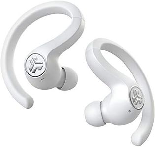 JLab JBuds Air Sport True Wireless Bluetooth Earbuds + Charging Case - White - IP66 Sweat Resistance - Class 1 Bluetooth 5.0 Connection - 3 EQ Sound Settings JLab Signature, Balanced, Bass Boost