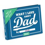 Knock Knock What I Love About Dad Fill In The Love Book Fill-In-The-Blank Journal, 4.5 x 3.25-inches