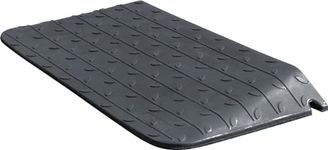 OranLite Rubber Threshold Ramp Anti-Slip Textured Surface Rubber Curb Ramp for Wheelchair and Scooter Black, Wheelchair Ramp Doorway Rated 33000Lbs Load Capacity (3.0" Rise)