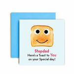 Huxters Birthday Cards for Men – Special Toast to Dad Birthday Card – Birthday and Father’s Day Funny Birthday Card with Recyclable Envelope Included – Original Illustrative Artwork (Stepdad)