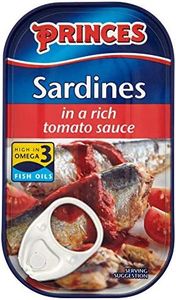 Princes Sardines in a Rich Tomato Sauce 120g (Pack of 10 x 120g)