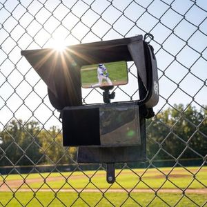 Selens Fence Mount Streaming Kit for Game Changer with Cooling Fan and Anti-Glare Shade Portable Storage Compatible with iPhone/Gopro/Mevo Start for Baseball Softball Tennis
