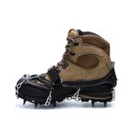 Hillsound Trail Crampon I Ice Cleat Traction System for Beginner & Experienced Winter Trail Hiking, Black, Large