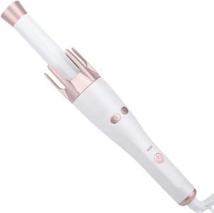Heaven Professional Hair Curler For Home And Salon Use Automatic Pink Electric Curler Hot Curlers With Both Side Rotation And 4 Temperature Control