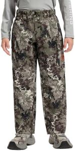 BASSDASH Invis Kid’s Youth Stretch Hunting Pants Water Resistant Breathable Camo Cargo Fishing Pant
