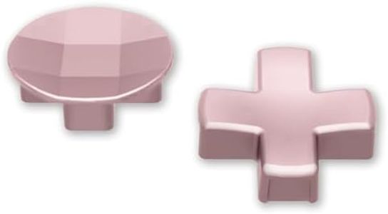 eXtremeRate 2pcs Metalic Rose Gold Magnetic Stainless Steel D-Pads, for Xbox Elite 1/2 Controller, Replacement Parts Directional Pad Button Kits for Xbox One Elite & Xbox One Elite Series 2 Controller