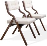 HOMEFUN Folding Chairs with Cushion