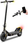 Apachie Pro Edition Adults Electric Scooter, 500W Motor, 10.5 inch Wheels, E-Scooter, 12.5AH Lithium Battery, 3 Speed Modes, 45km Long Range, Dual Braking System, APP Control, Bluetooth (Yellow)