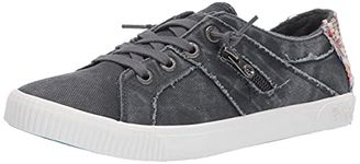 Blowfish Malibu Women's Fruit Sneaker, Desert Iron Smoked Canvas, 8.5