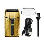 RED Pro Titanium Foil Shaver Cord/Cordless Shaver for Men, Powerful Electric Razor USB-C Rechargeable, Up to 170 Minutes of Run Time, Quiet, Durable and Portable (Matte Gold)