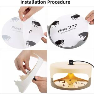 Dome Electric Flea Trap 4-Pack – Indoor Pest Control Solution