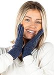 Funky Junque Recycled Yarn Smart Tip Glove - Heathered - Navy